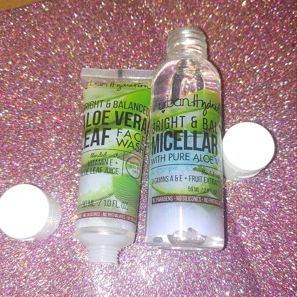 Aloe Vera Set Micellar Cleansing Water & Face Wash Urban Hydration